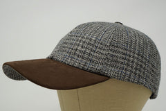 Nubuck peak detail on The Sligo cap emphasizes weather-ready craftsmanship.