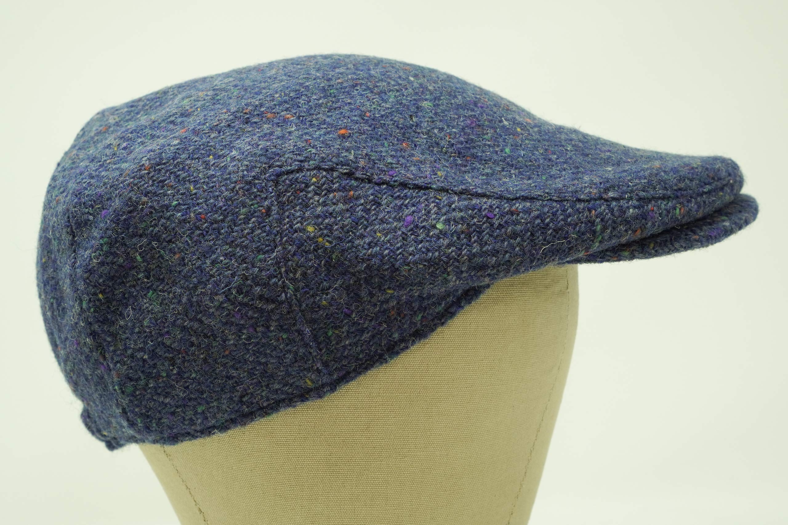 Borges & Scott Galway tweed cap elastic-fit inner-band detail for secure sizing