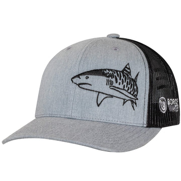 Born of Water tiger shark trucker hat USA decoration for dive enthusiasts