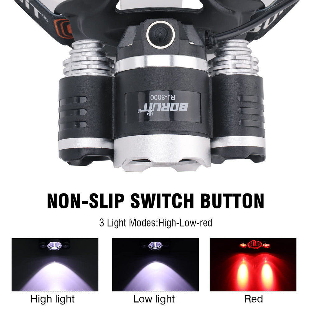 BORUIT RJ-3000 red-light version preserves night vision for night fishing
