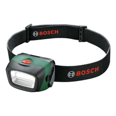 Bosch Head Lamp wide beam for hands-free outdoor tasks.