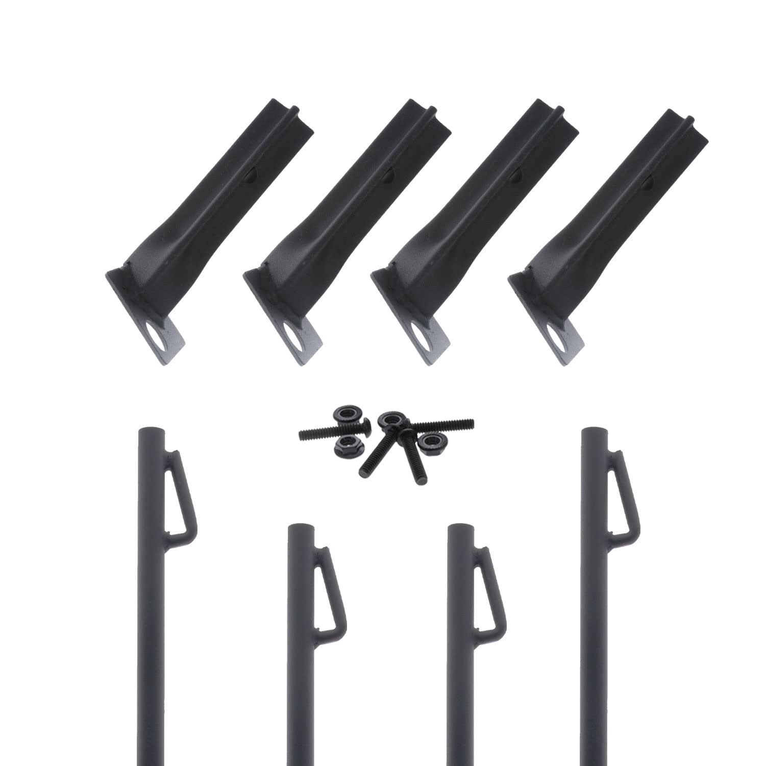 Boss Buck leg stake kit helps keep feeders stable against wind and rain.