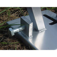 Foot pad designed to receive 1.25 inch ID pipe or larger