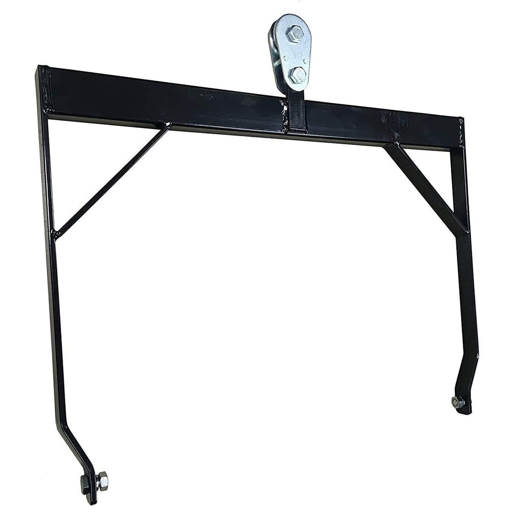 Boss Buck hanging bail mounted on a 55-gallon drum for durable wildlife feeder setup
