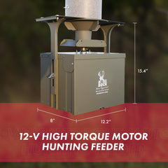Boss Buck large swing door slinger providing smooth feed release.