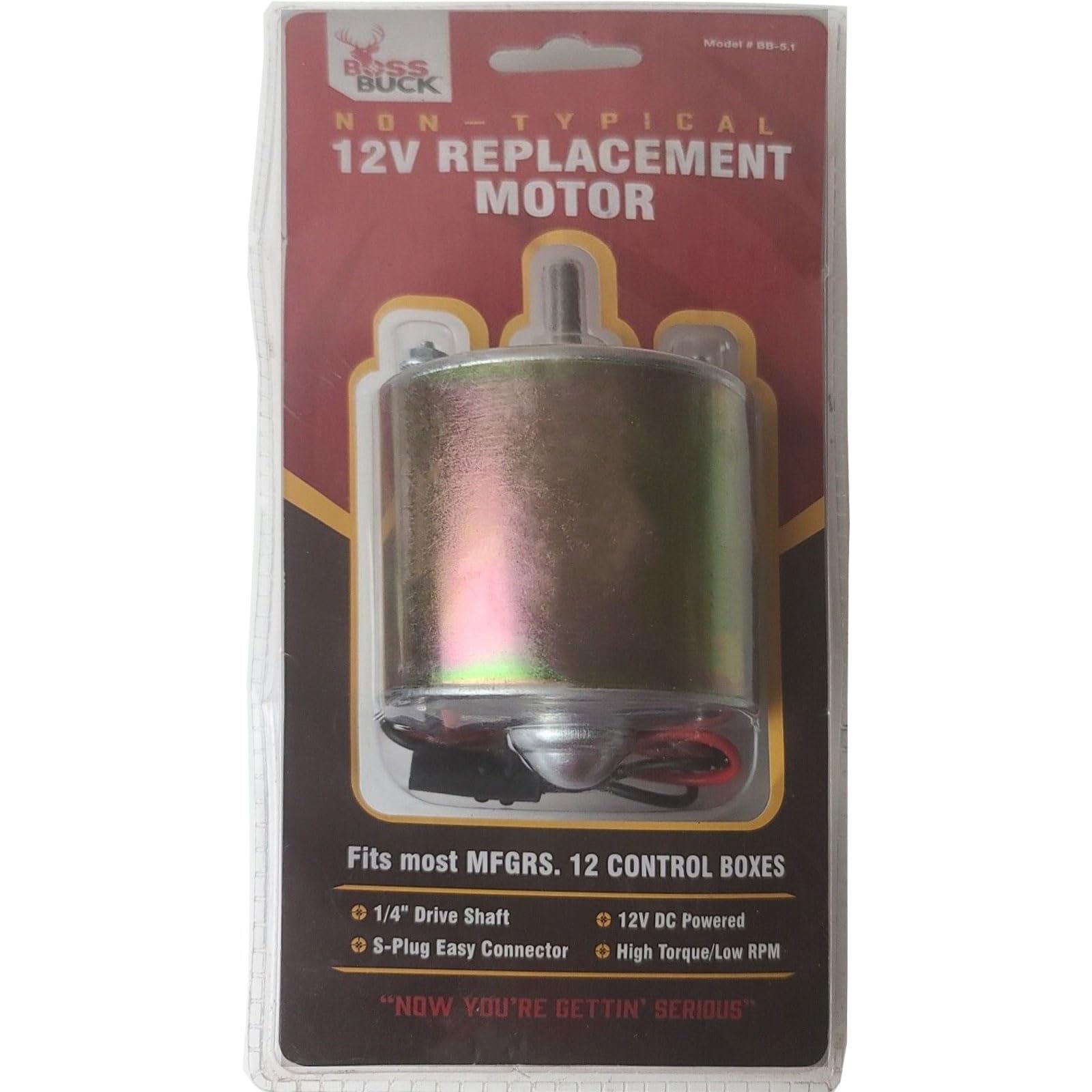 Motor with mounting studs 10-32 x 5/8 inch and 2.36 inch spacing