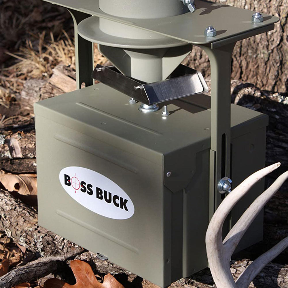 Boss Buck outdoor-durable construction supports year-round hunting setups.
