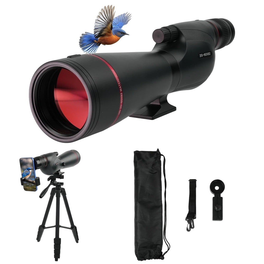BOSTRON spotting scope lens close-up for bright, sharp birding views