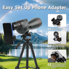 BOSTRON phone adapter for spotting scope enabling quick photo sharing