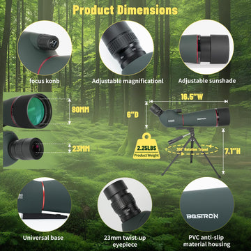 BOSTRON 80mm objective delivers rich color and clarity in low light