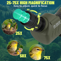 BOSTRON spotting scope floats and remains accessible in wet environments.