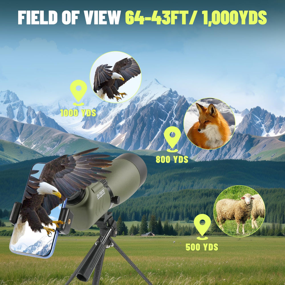 BOSTRON 360° rotatable tripod enables flexible aim and hands-free photos.