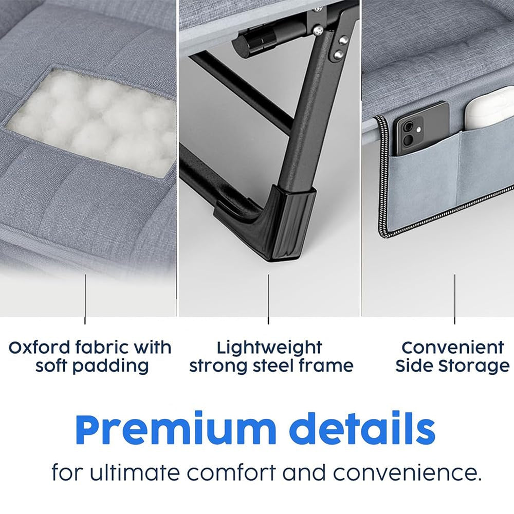 BOTAVARIS foldable design stores compactly in a closet or trunk.