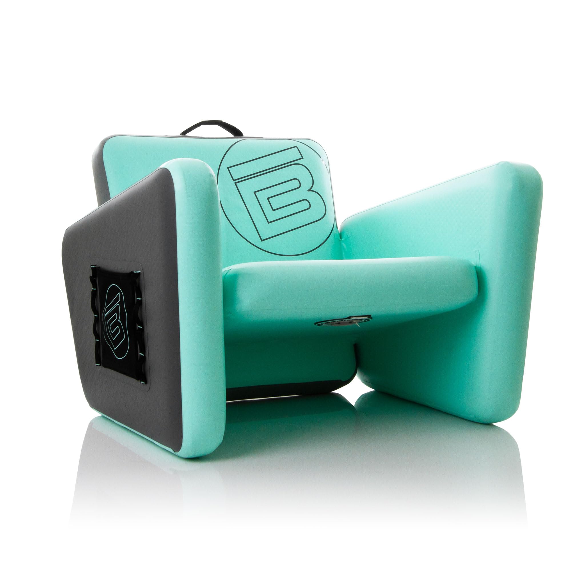 BOTE Aero inflatable chair on the beach offers portable comfort.