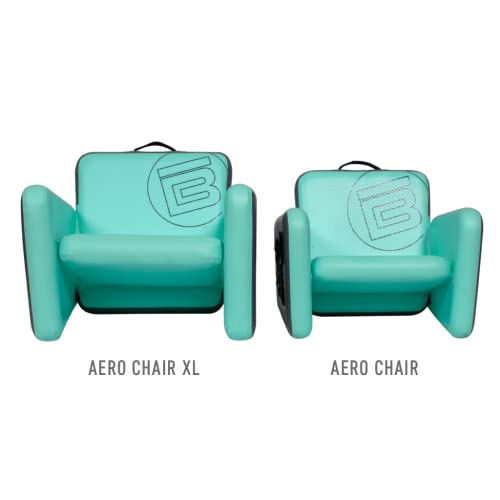 Fully inflated BOTE Aero chair displays a wide seating area.