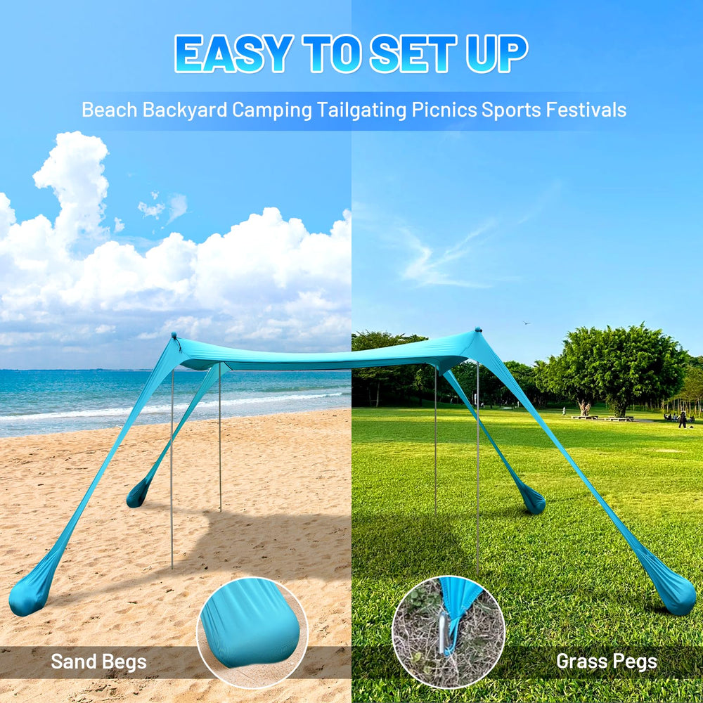 BOTINDO easy-install design with pull-out poles for solo setup.