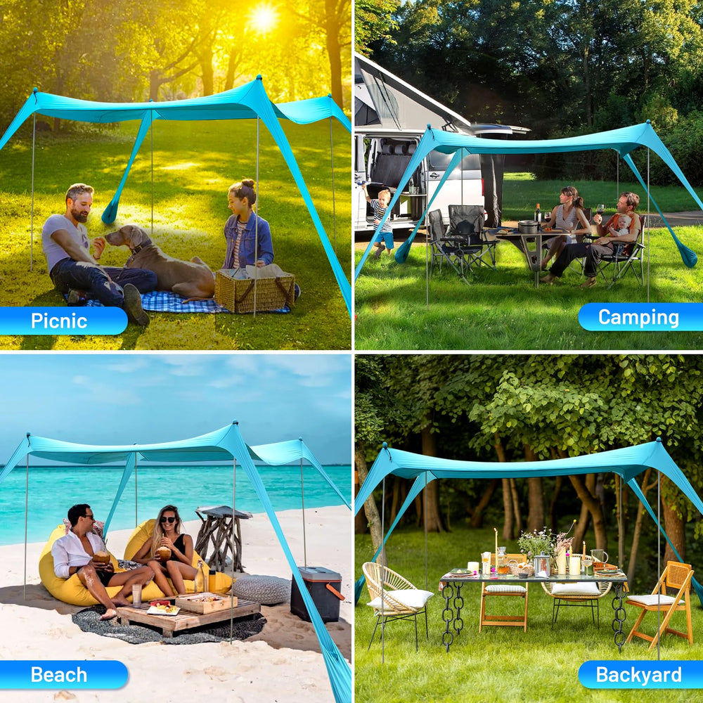 BOTINDO water-resistant fabric with UPF 50+ protection for sunny days.