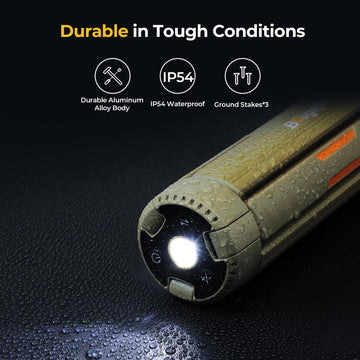 BougeRV camping light 15600mAh battery supports long outdoor sessions.