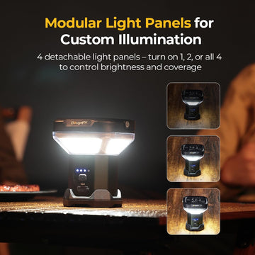 BougeRV CL03 lantern usable as a standalone light on a stand