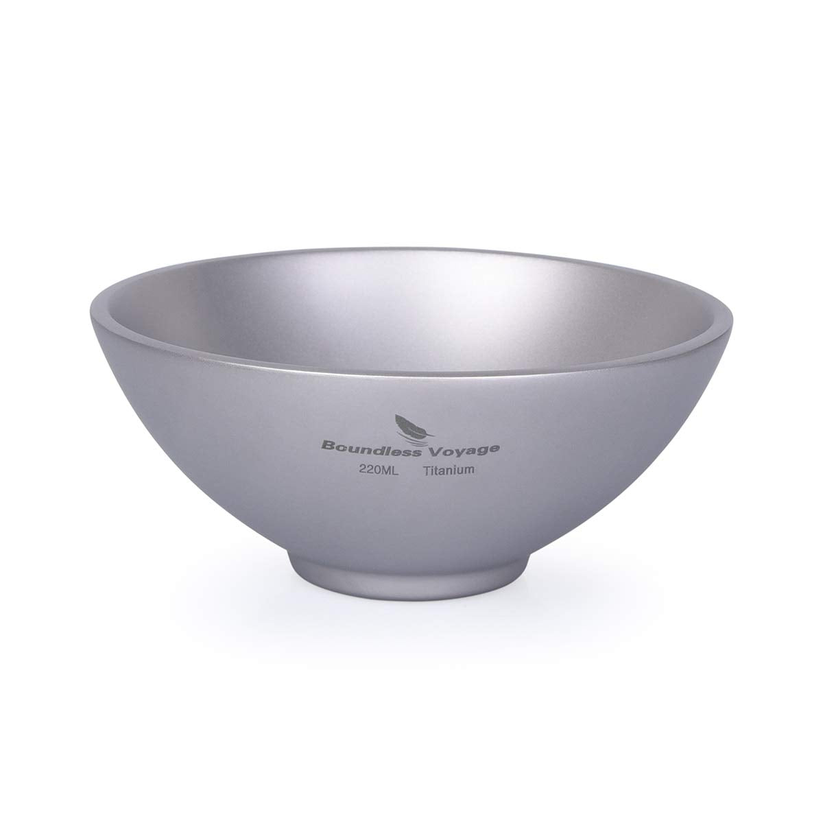 Boundless Voyage 220ml titanium bowl overview, compact and durable outdoor tableware.