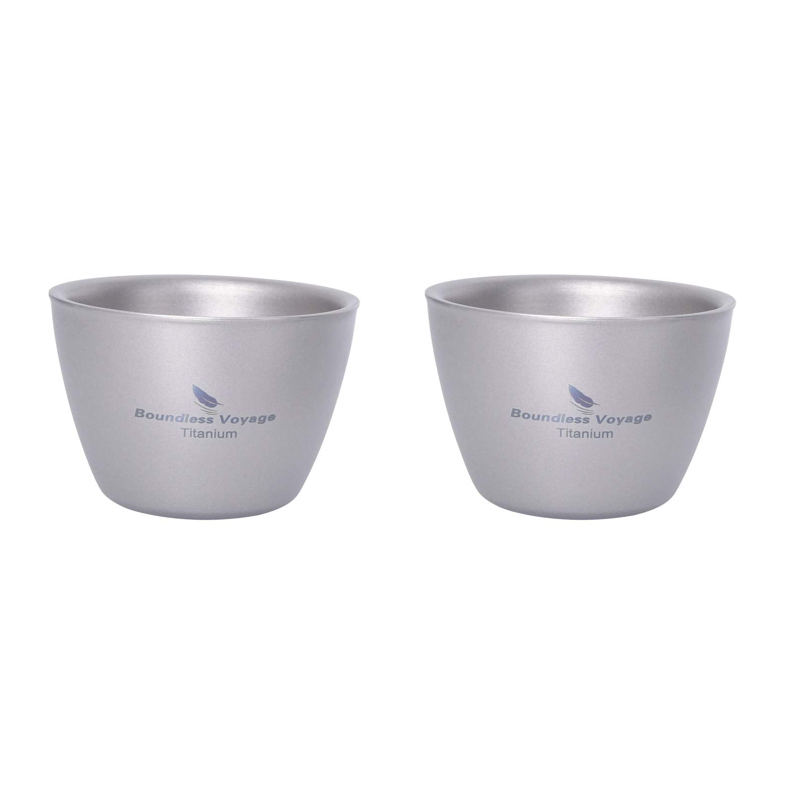 Boundless Voyage 40ml titanium camping cup, compact design for portable use