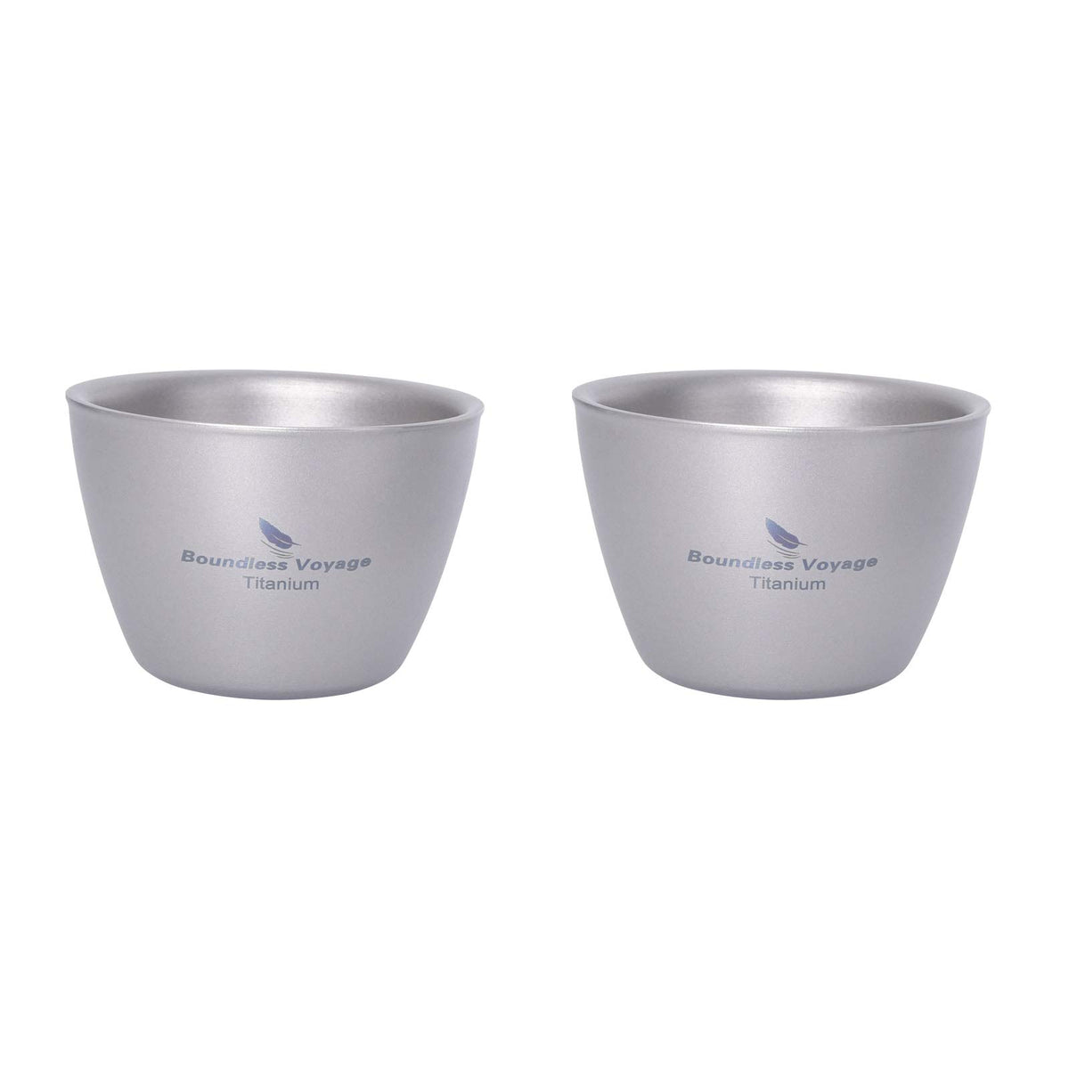 Boundless Voyage 40ml titanium camping cup, compact design for portable use