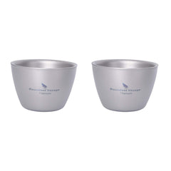 Boundless Voyage 40ml titanium camping cup, compact design for portable use