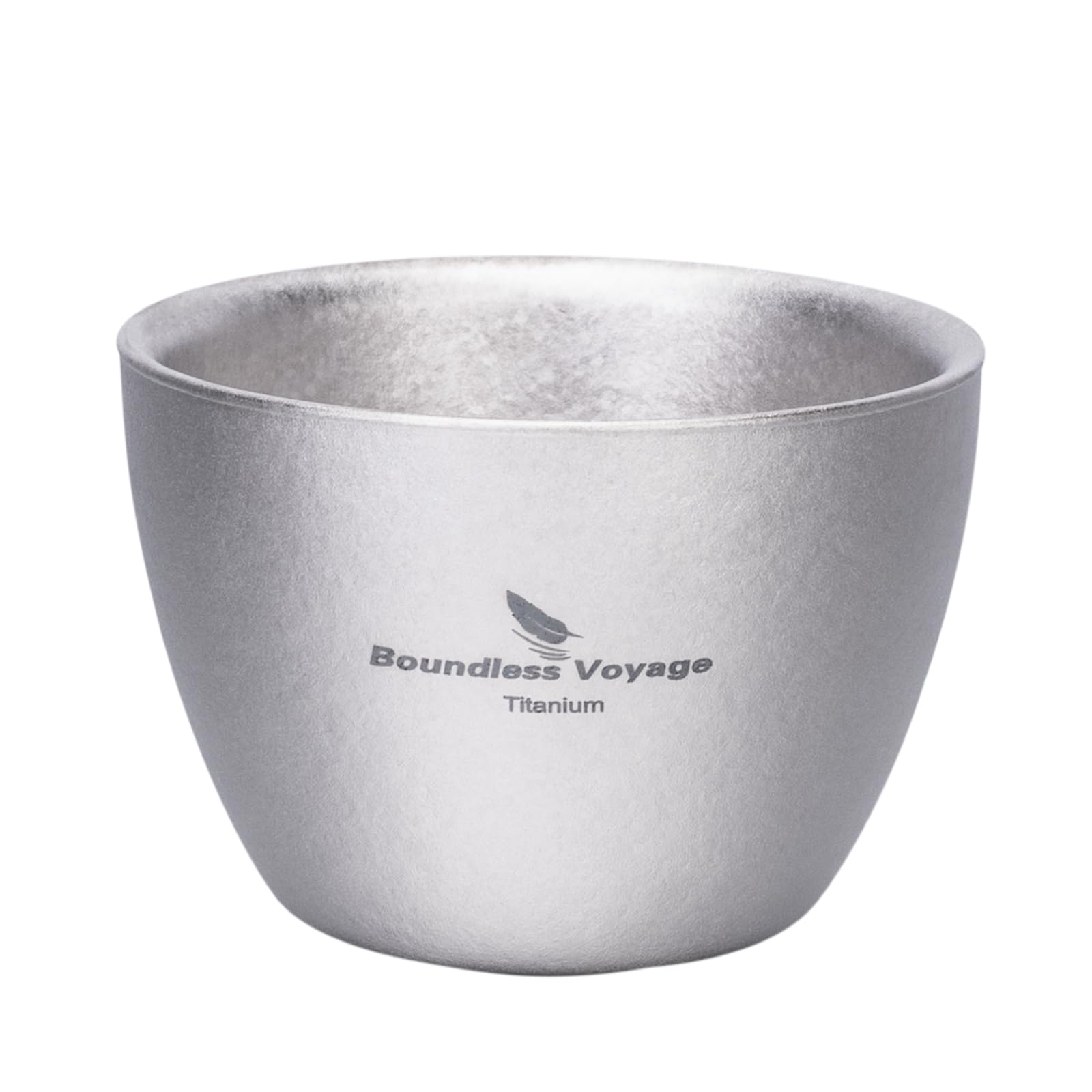Boundless Voyage 40ML titanium cup compact for on-the-go tea, wine, or sake.
