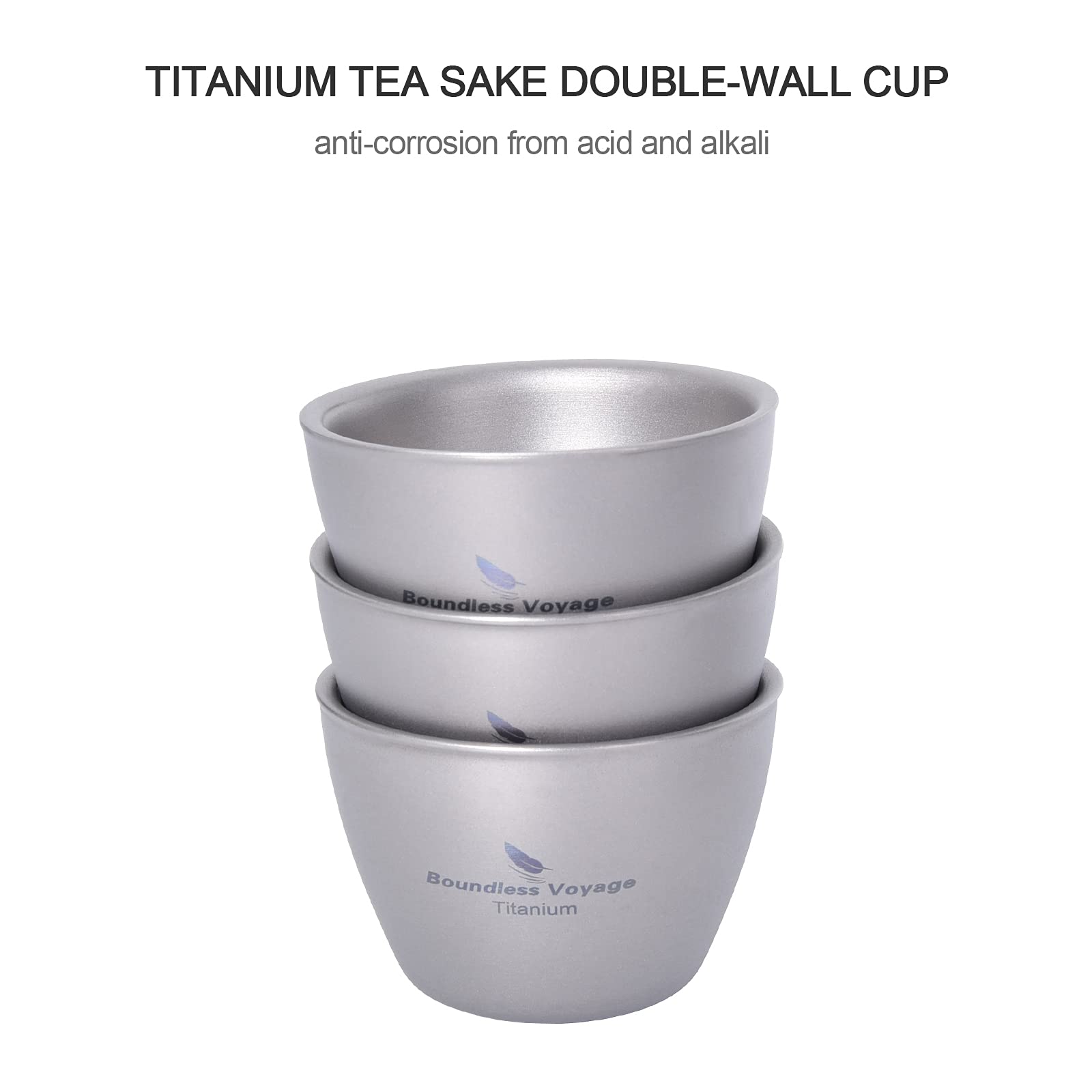Boundless Voyage double-wall titanium cup highlighting insulation for outdoors