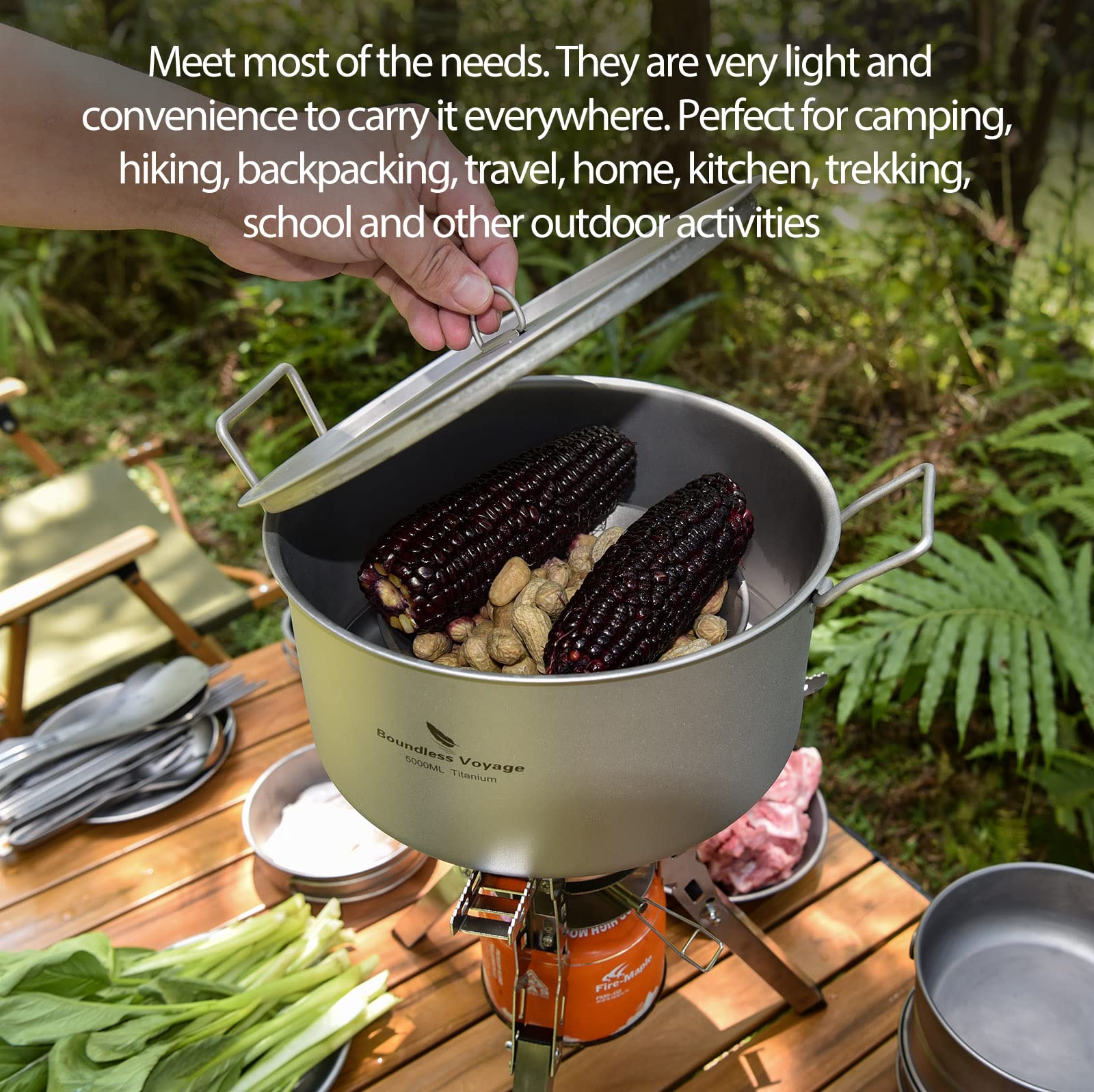 Boundless Voyage folding-handle design ready for compact backpacking and storage