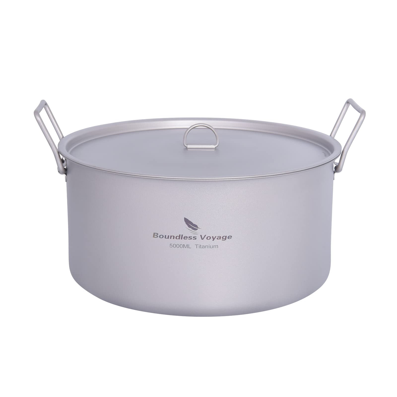 Boundless Voyage 5L titanium pot in full view for family outdoor cooking success