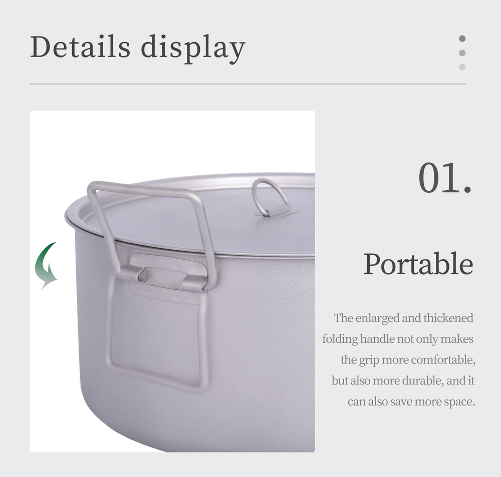 Boundless Voyage induction-ready 5L pot compatible with modern stoves