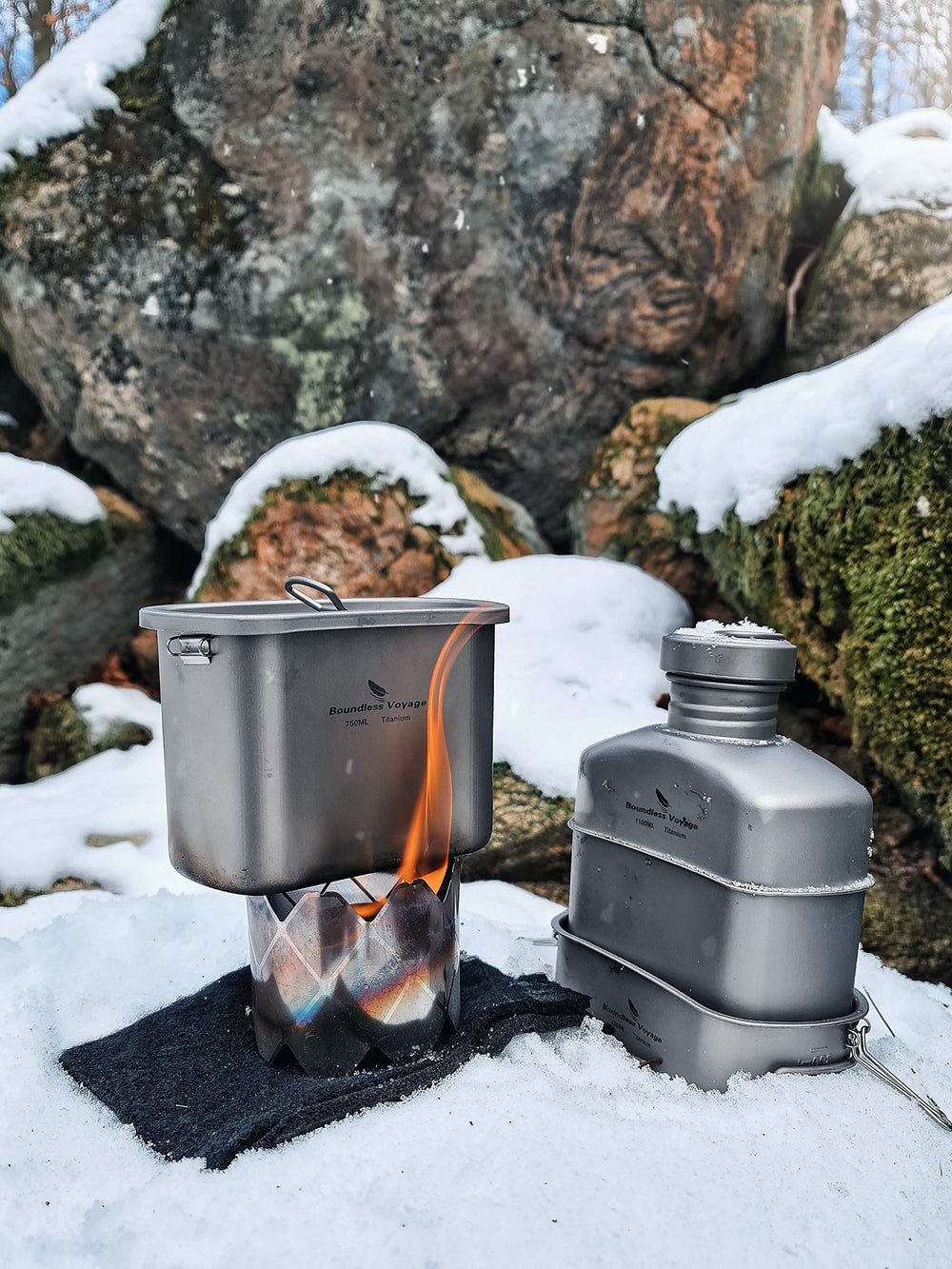 Boundless Voyage all-in-one cook system for efficient outdoor cooking