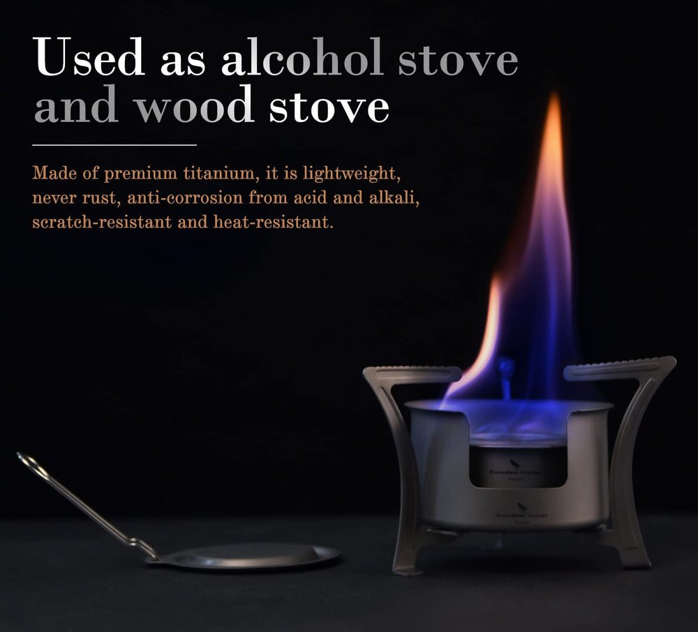 Boundless Voyage bracket set folded for portable stable cooking surface