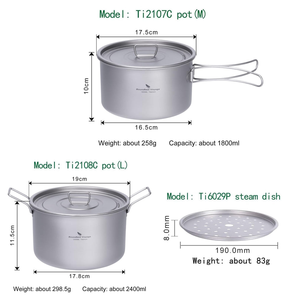 Boundless Voyage pan with folding handle, usable as lid and eating bowl.