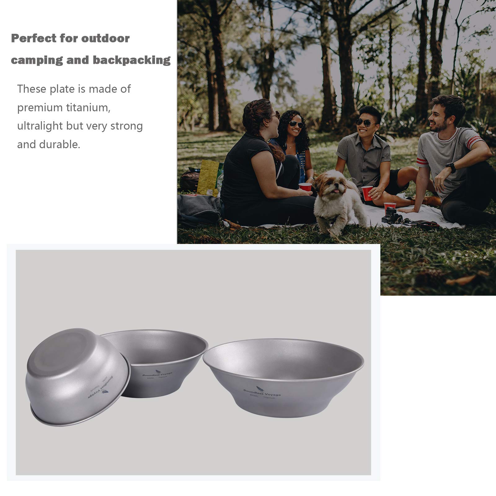 Boundless Voyage carry bag with dishes demonstrates organized, easy-port camping tableware.