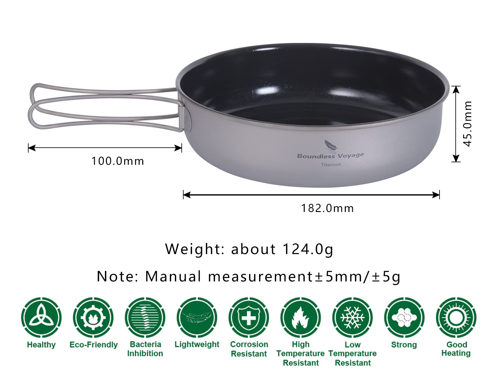 Boundless Voyage ceramic non-stick coating interior for easy food release during camp meals.