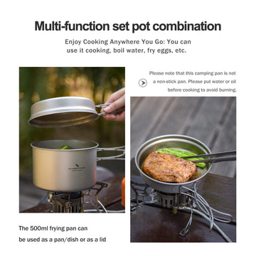 Boundless Voyage collapsible-handle close-up showing easy disassembly after cooking.