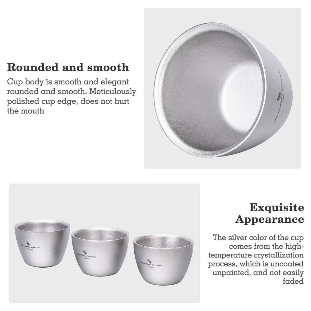 Boundless Voyage 40ML cup suits camping, picnics, or office breaks.