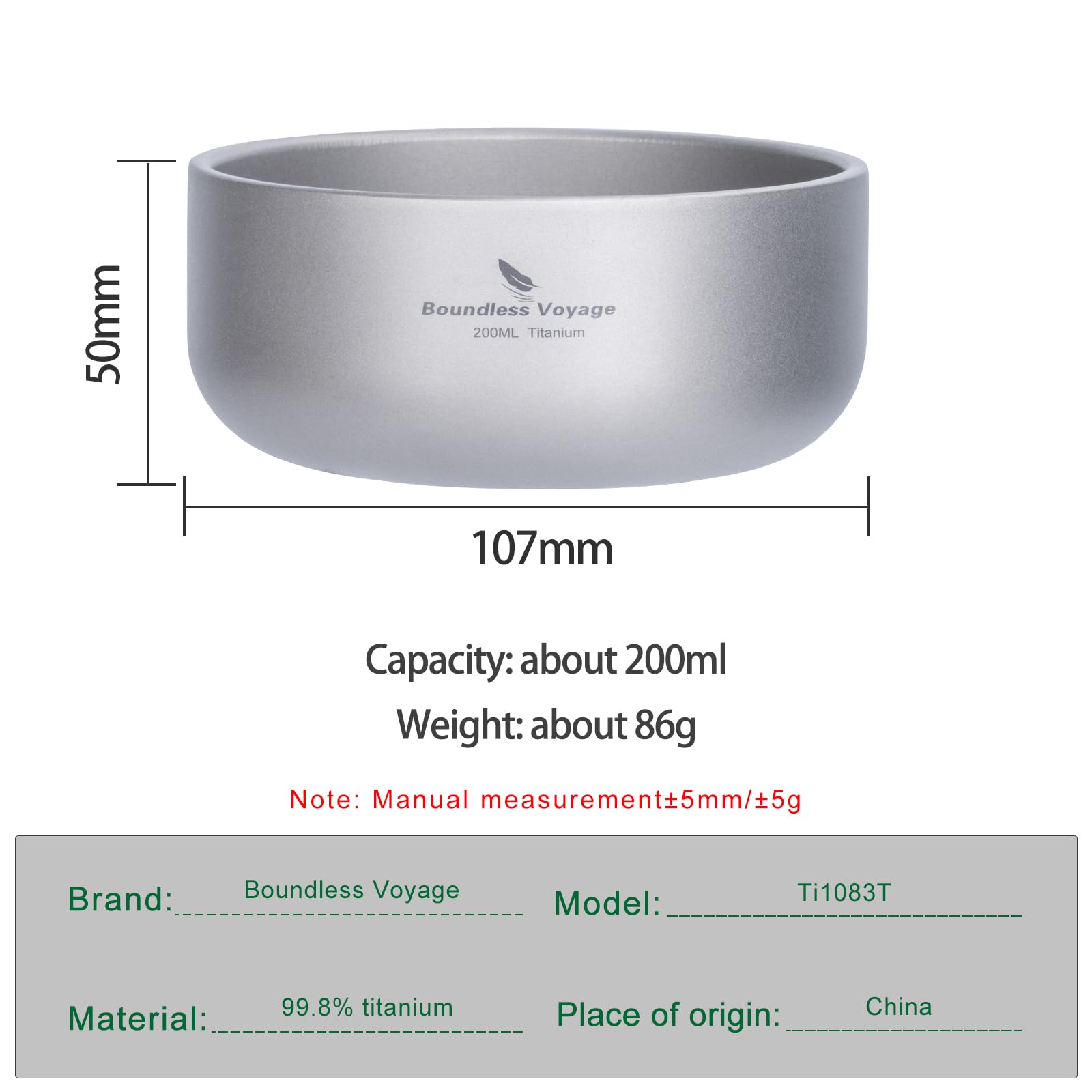 Boundless Voyage double-wall bowl prevents hot hands during use.