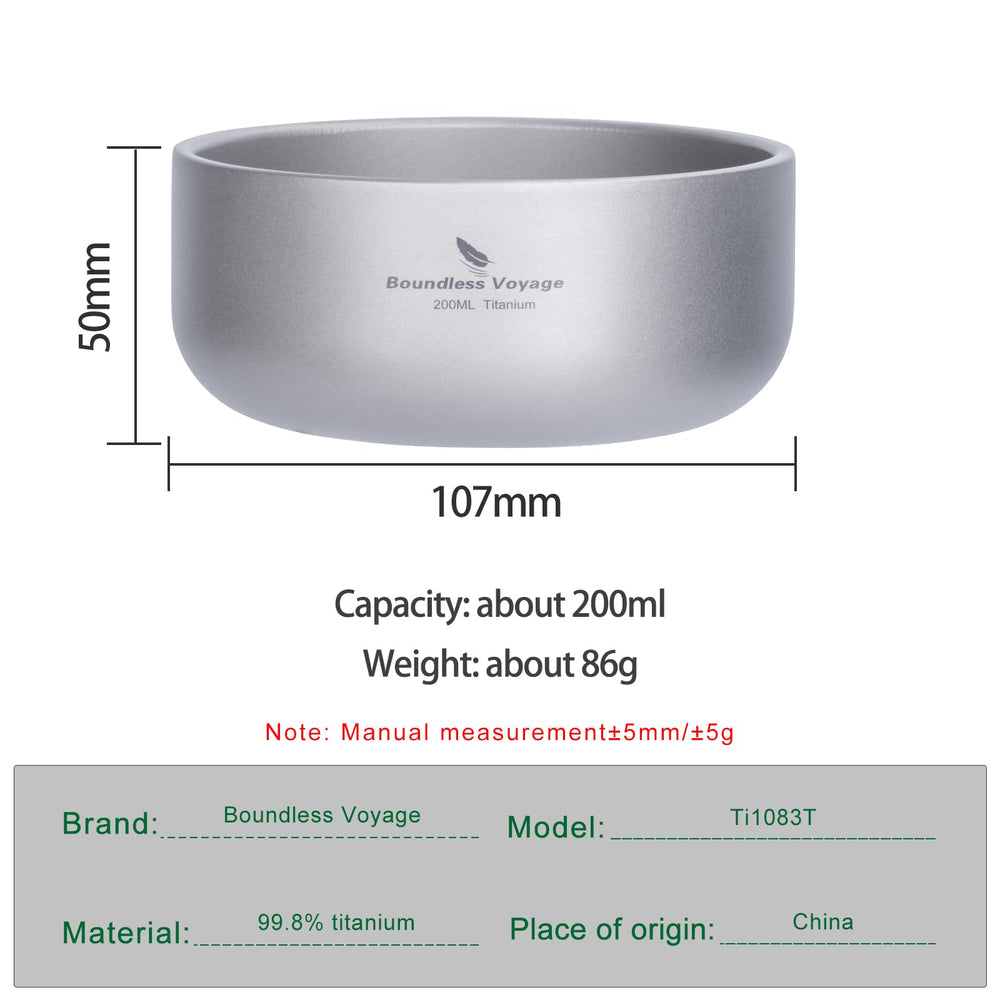 Boundless Voyage double-wall bowl prevents hot hands during use.