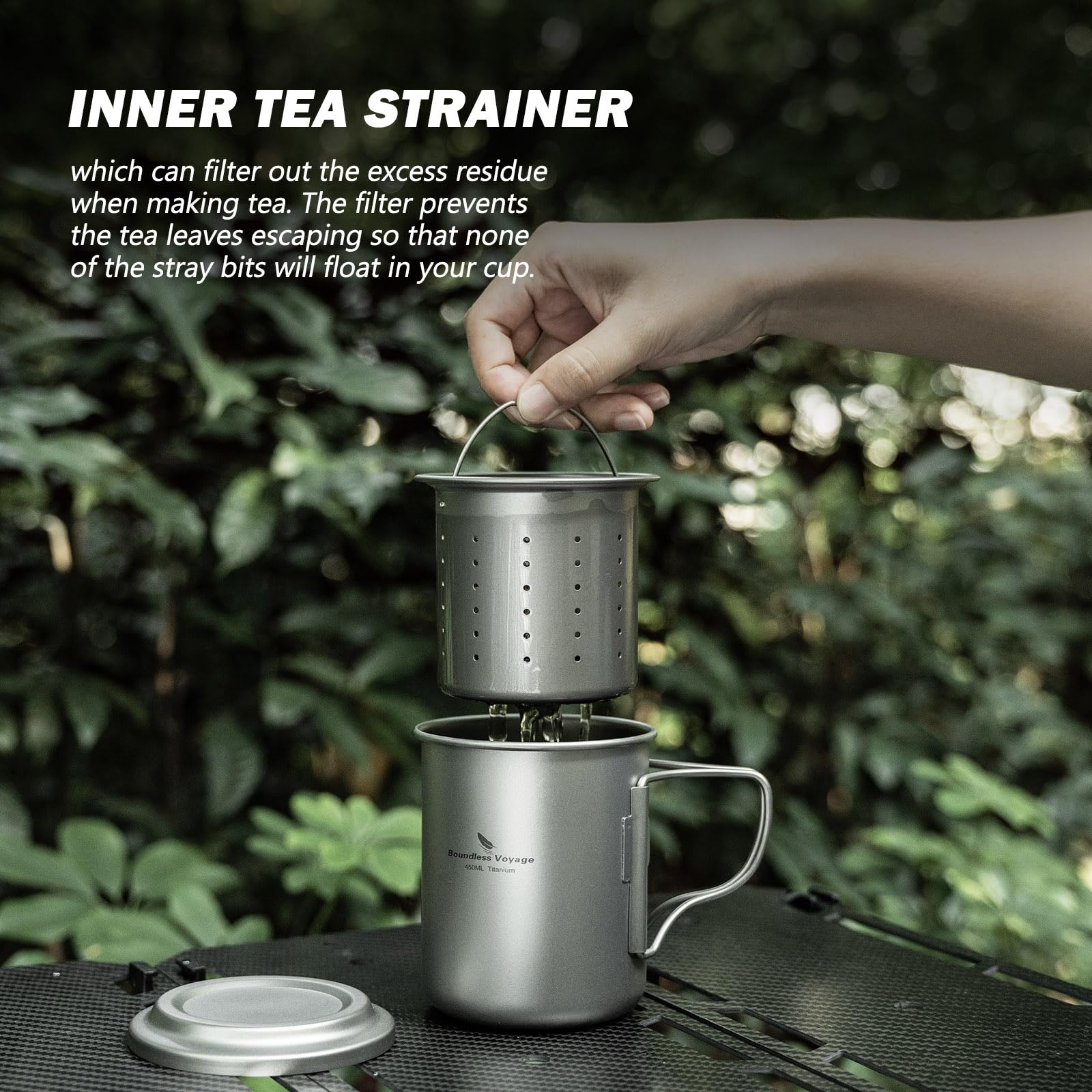 Boundless Voyage 450ml cup great for camping coffee and tea.