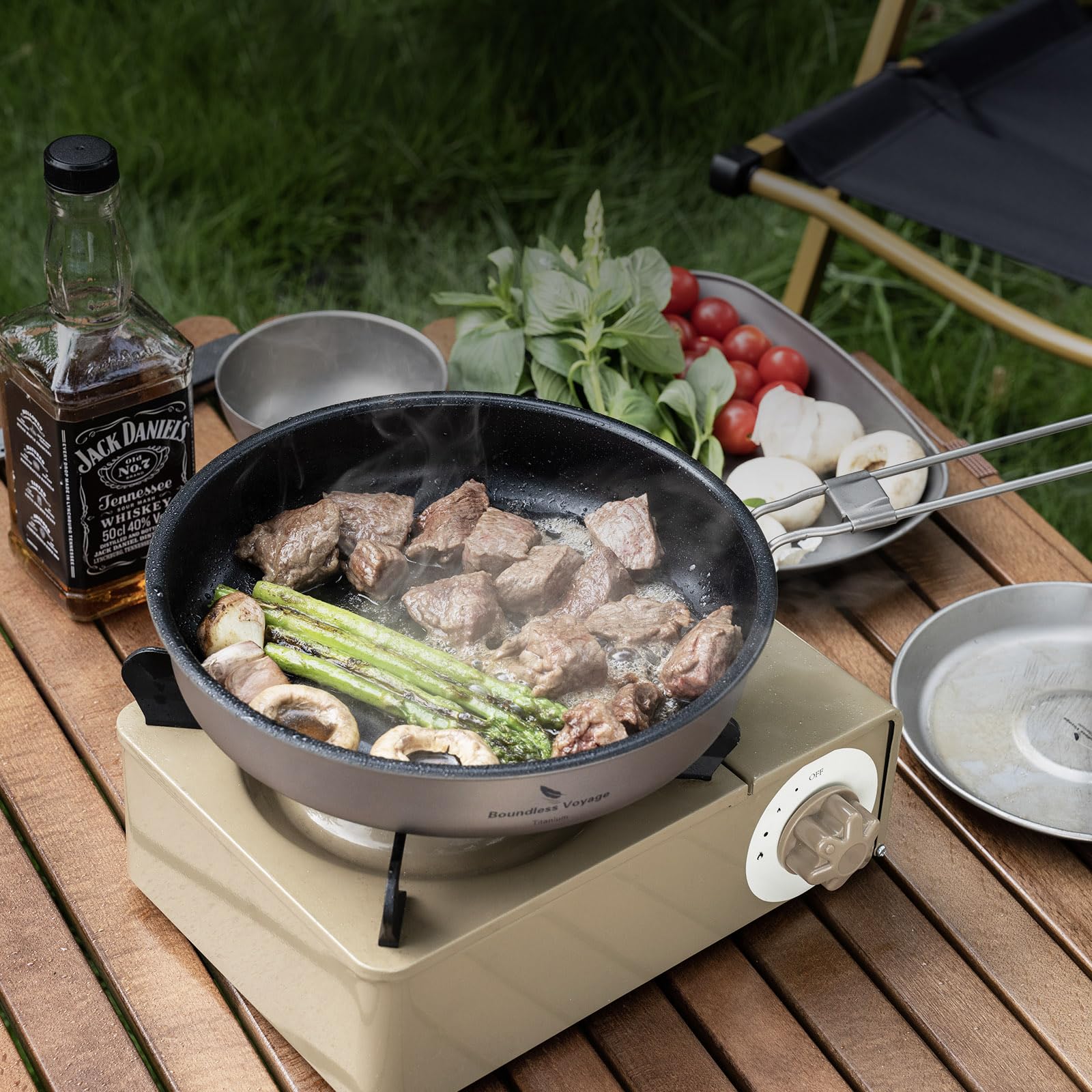 Boundless Voyage exterior smooth finish, easy cleaning after camping.