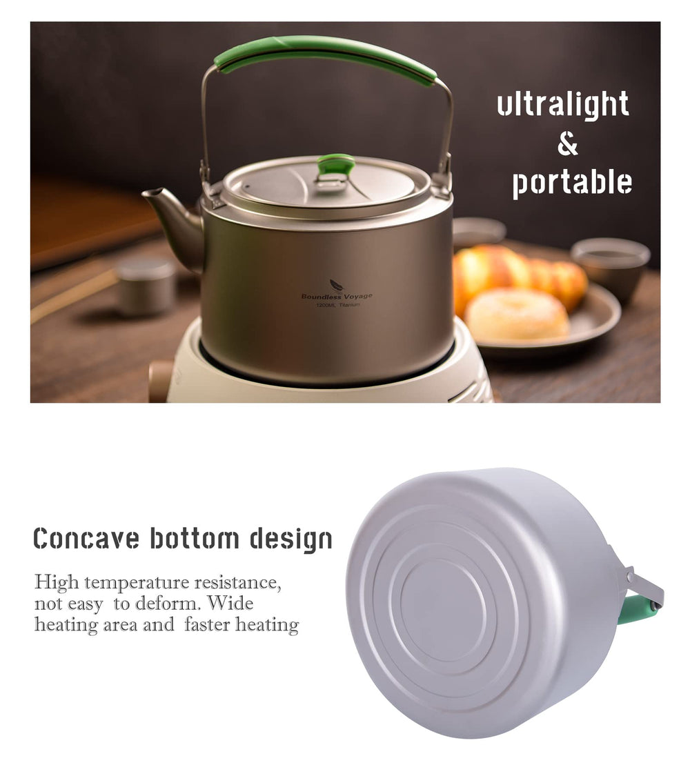 Boundless Voyage large-capacity kettle ideal for boiling water or tea.