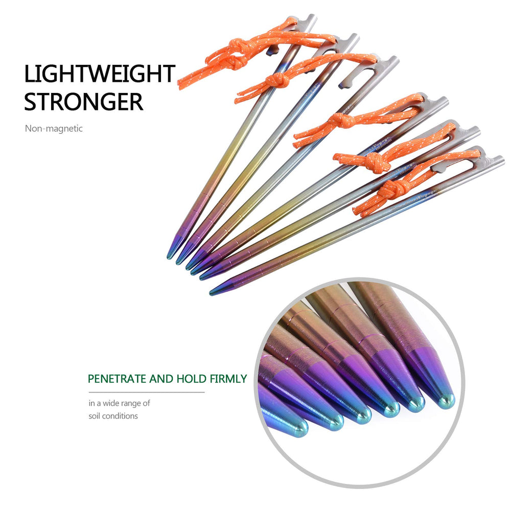 Boundless Voyage lightweight tent peg 56g for portable camping setup.