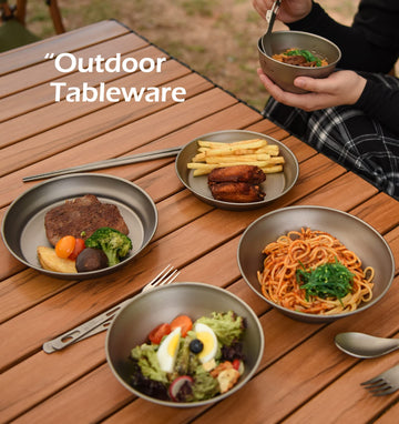 Boundless Voyage mesh storage sack pairs with bowls for compact transport.
