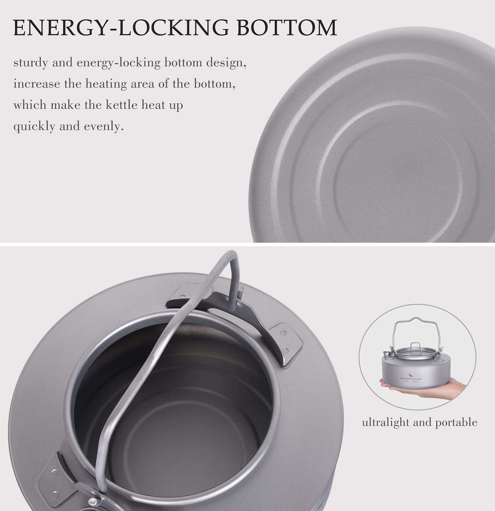 Boundless Voyage non-scalding cloth included for safe lifting when hot