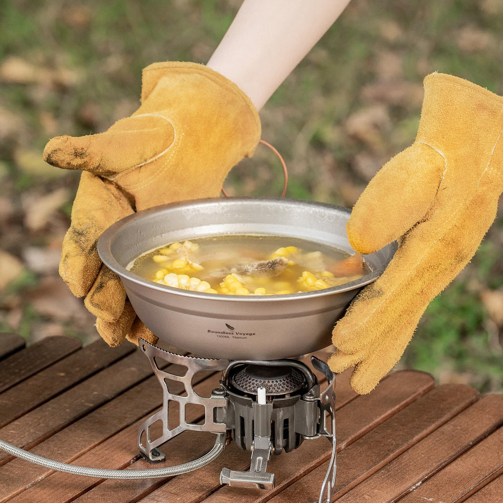 Boundless Voyage open flame compatibility for heating on camp stoves
