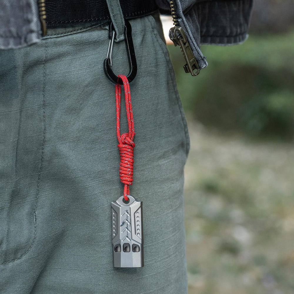 Boundless Voyage pet training whistle; recall and commands during outdoor work.