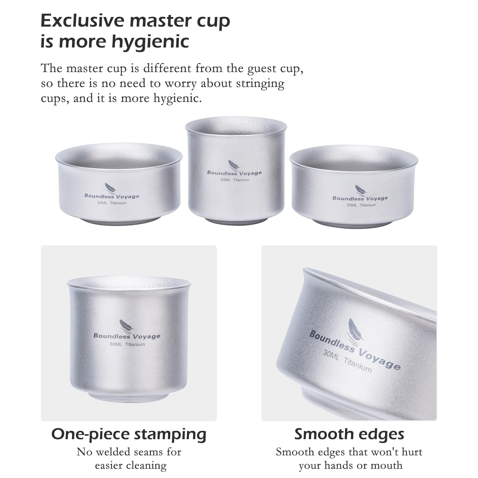 Boundless Voyage stackable camping mug saves space in your pack.